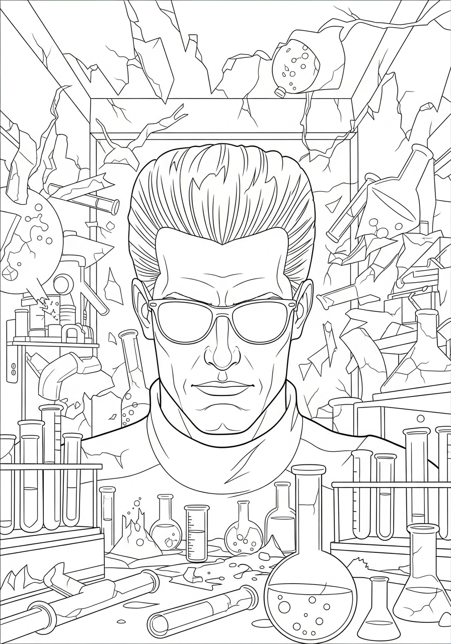 Resident Evil Coloring Pages 9 Resident Evil ornament coloring pages