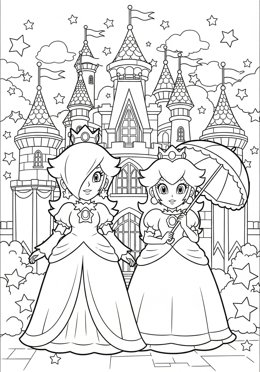 Rosalina coloring pages printable free