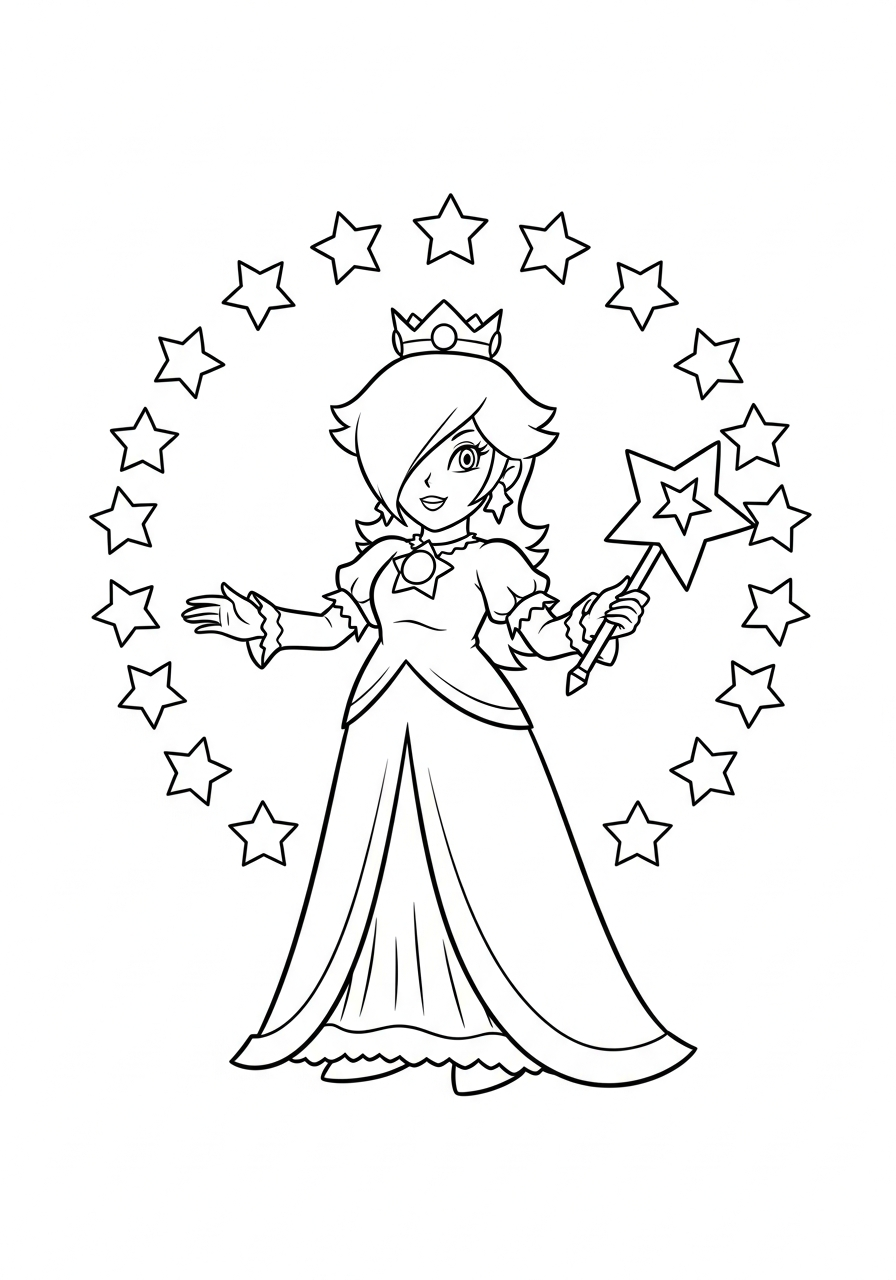 free Rosalina coloring pages for kids