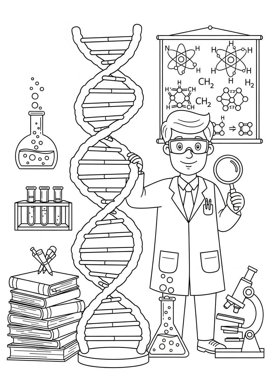 Scientist Coloring Pages 17 Scientist coloring pages printable