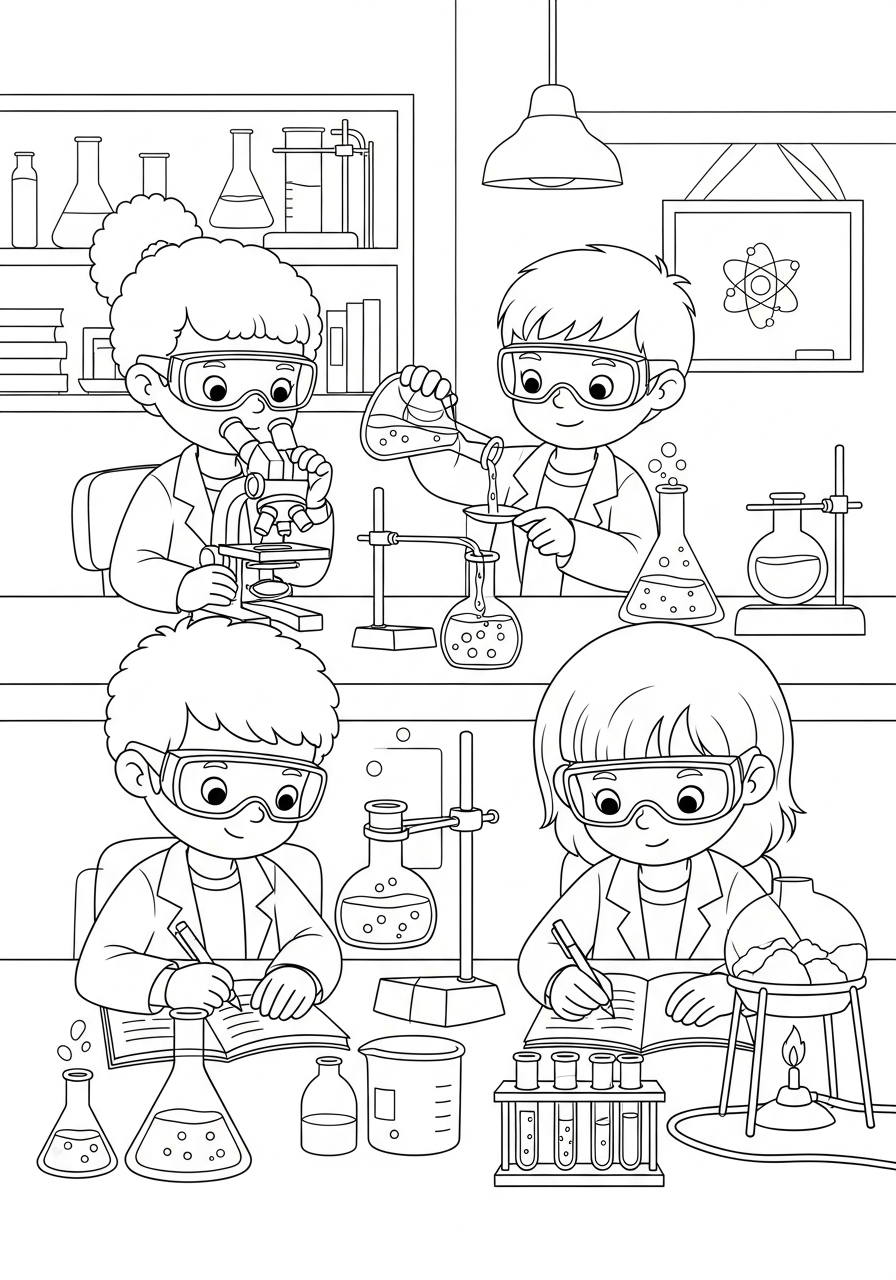 Scientist Coloring Pages 21 adult coloring pages Scientist