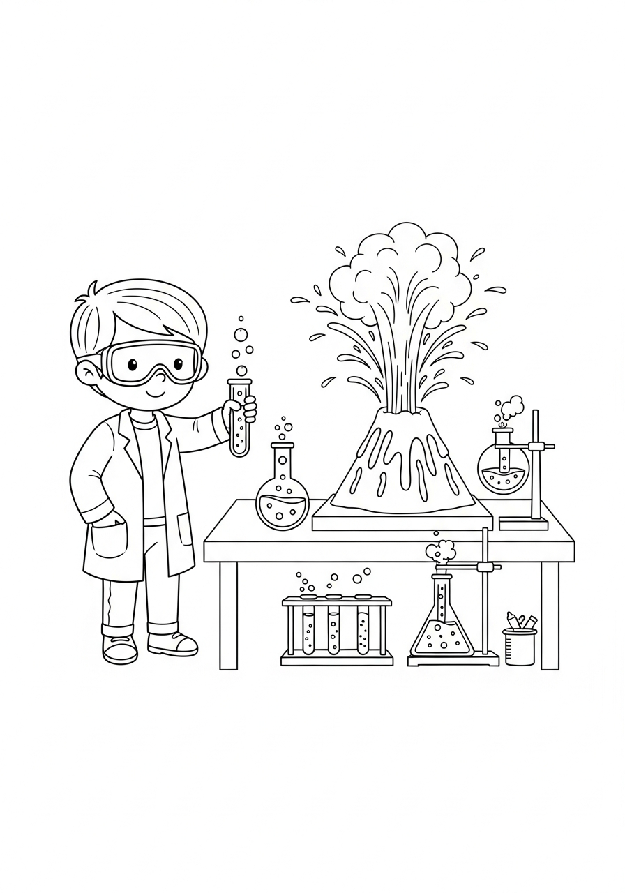 Scientist Coloring Pages 7 fun Scientist coloring pages