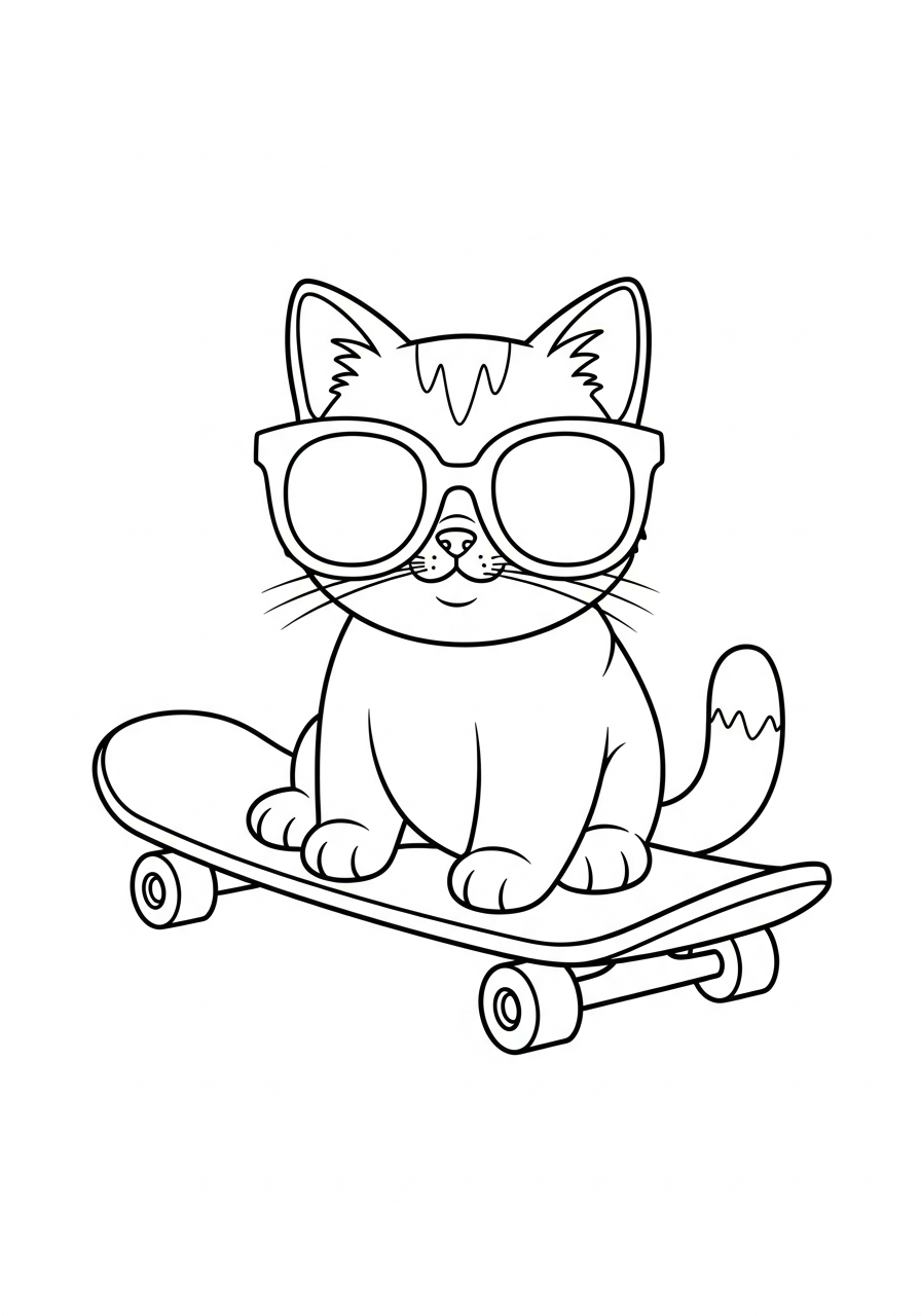 free adult Skateboard coloring pages