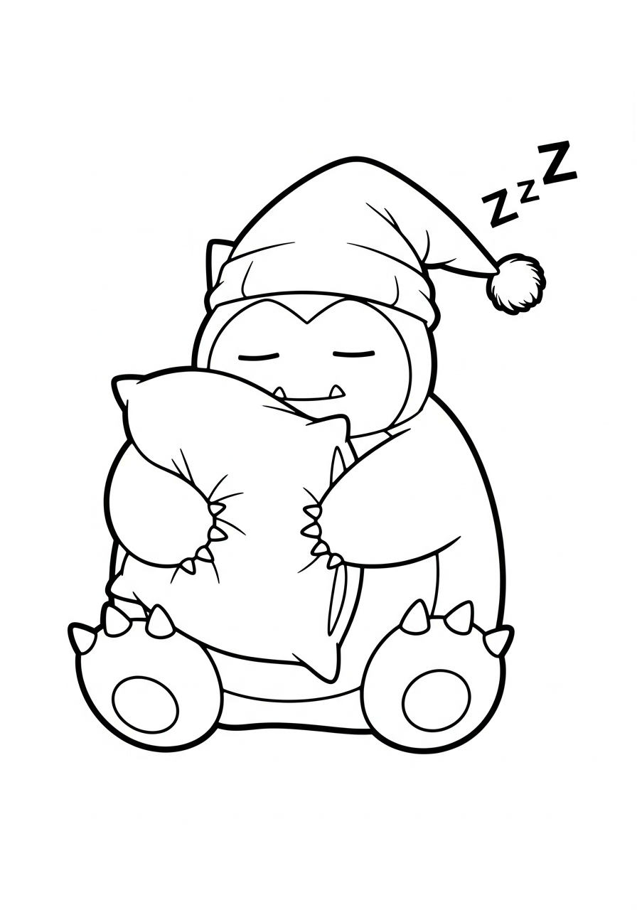 Snorlax Coloring Pages 11 Snorlax coloring pages to print 1