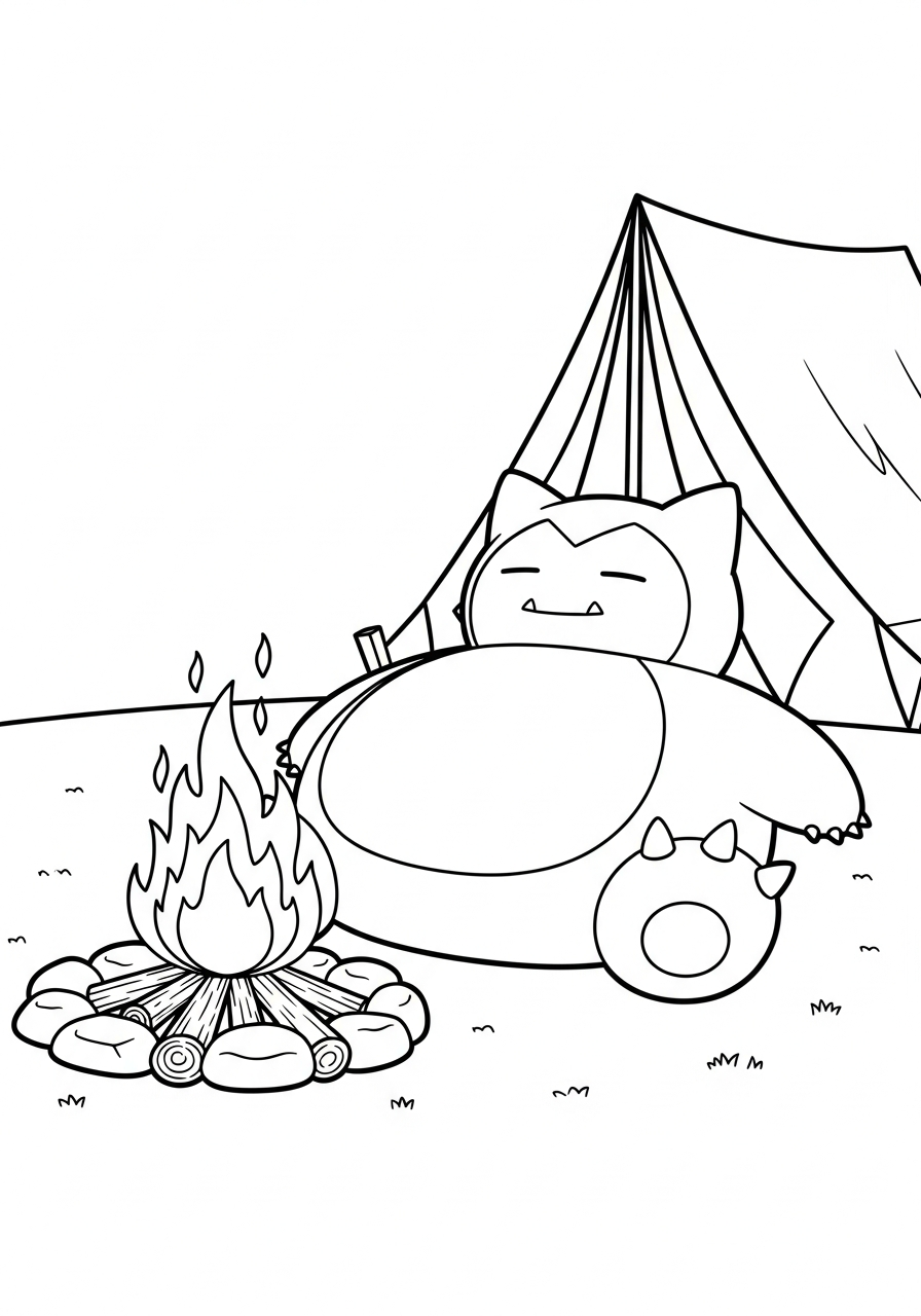 Snorlax Coloring Pages 14 free Snorlax coloring pages