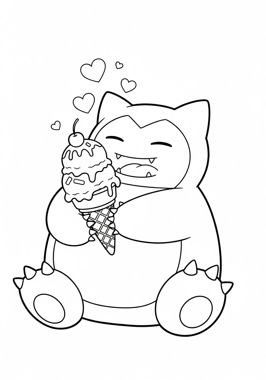 Snorlax Coloring Pages 15 Snorlax coloring pages for preschoolers 1