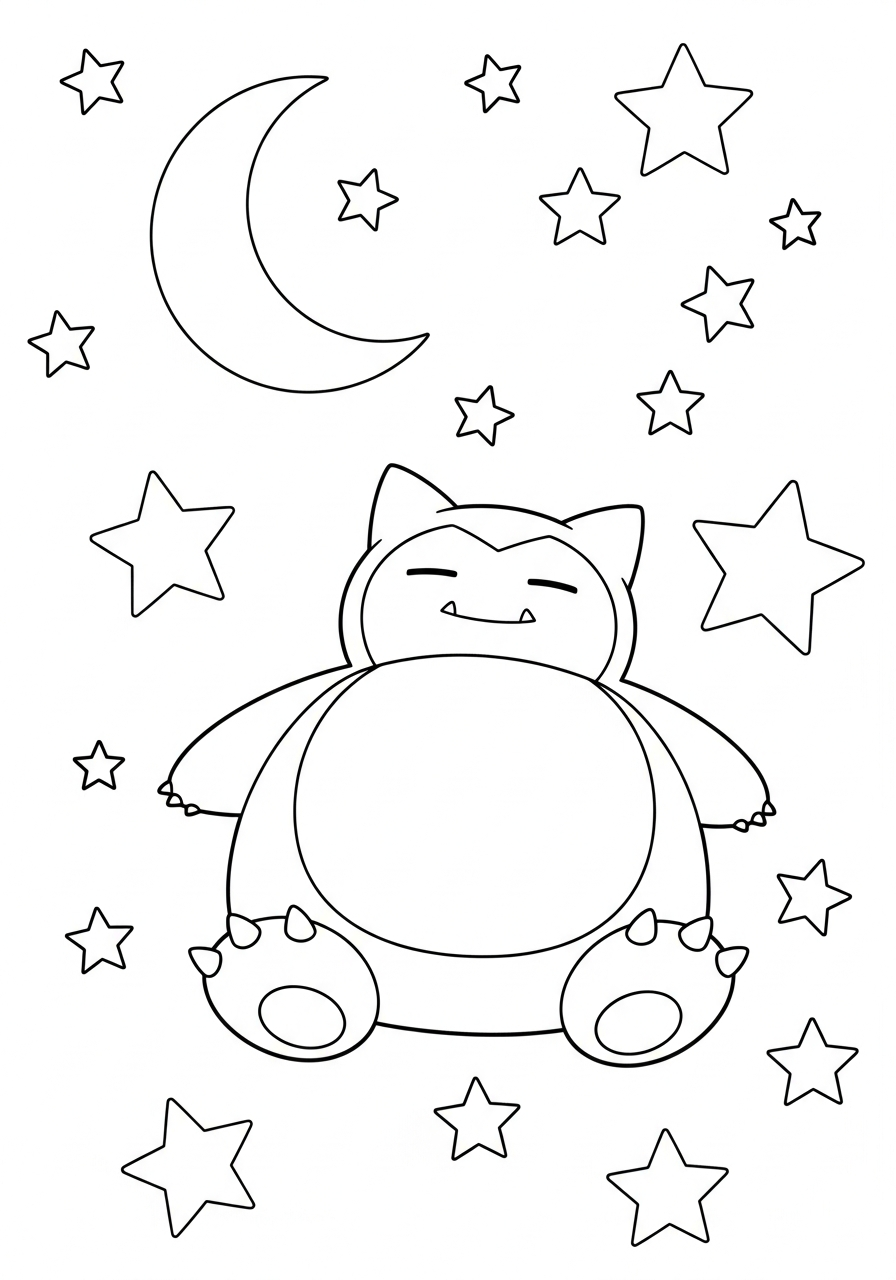 Snorlax Coloring Pages 6 Snorlax coloring pages pdf