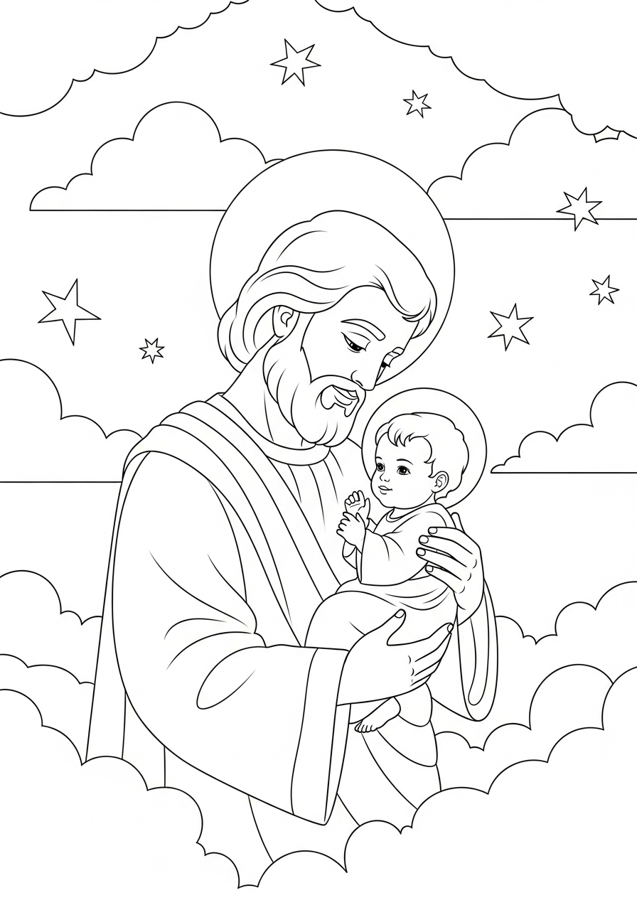 St. Joseph coloring pages grinch