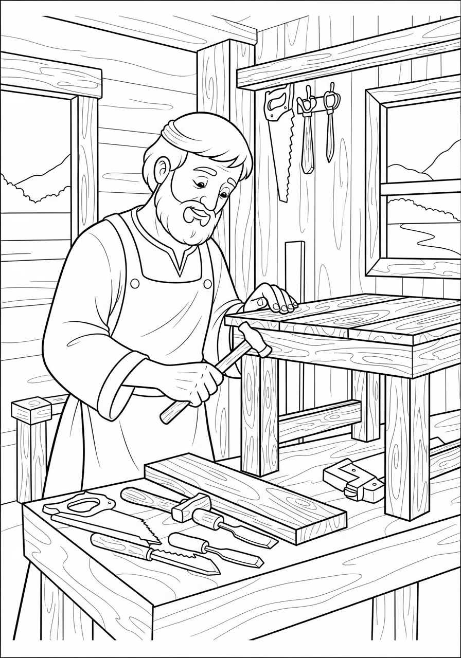 free printable St. Joseph coloring pages