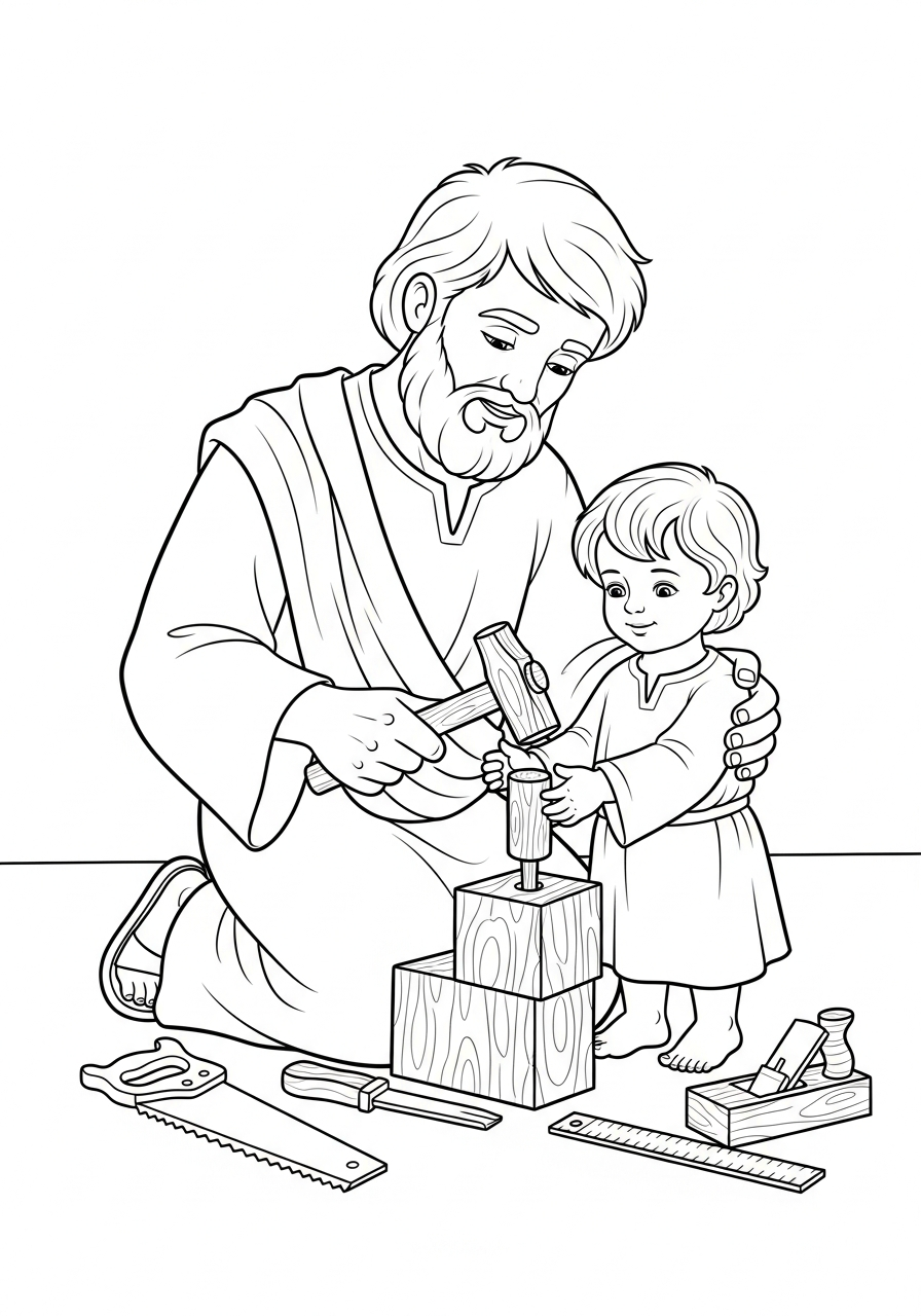 St. Joseph printable coloring pages