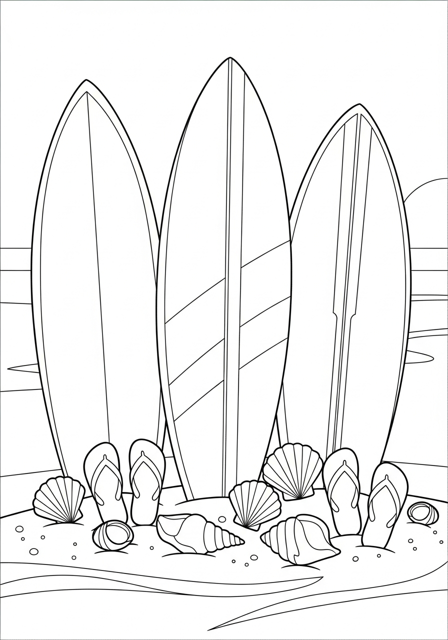hard Surfing coloring pages