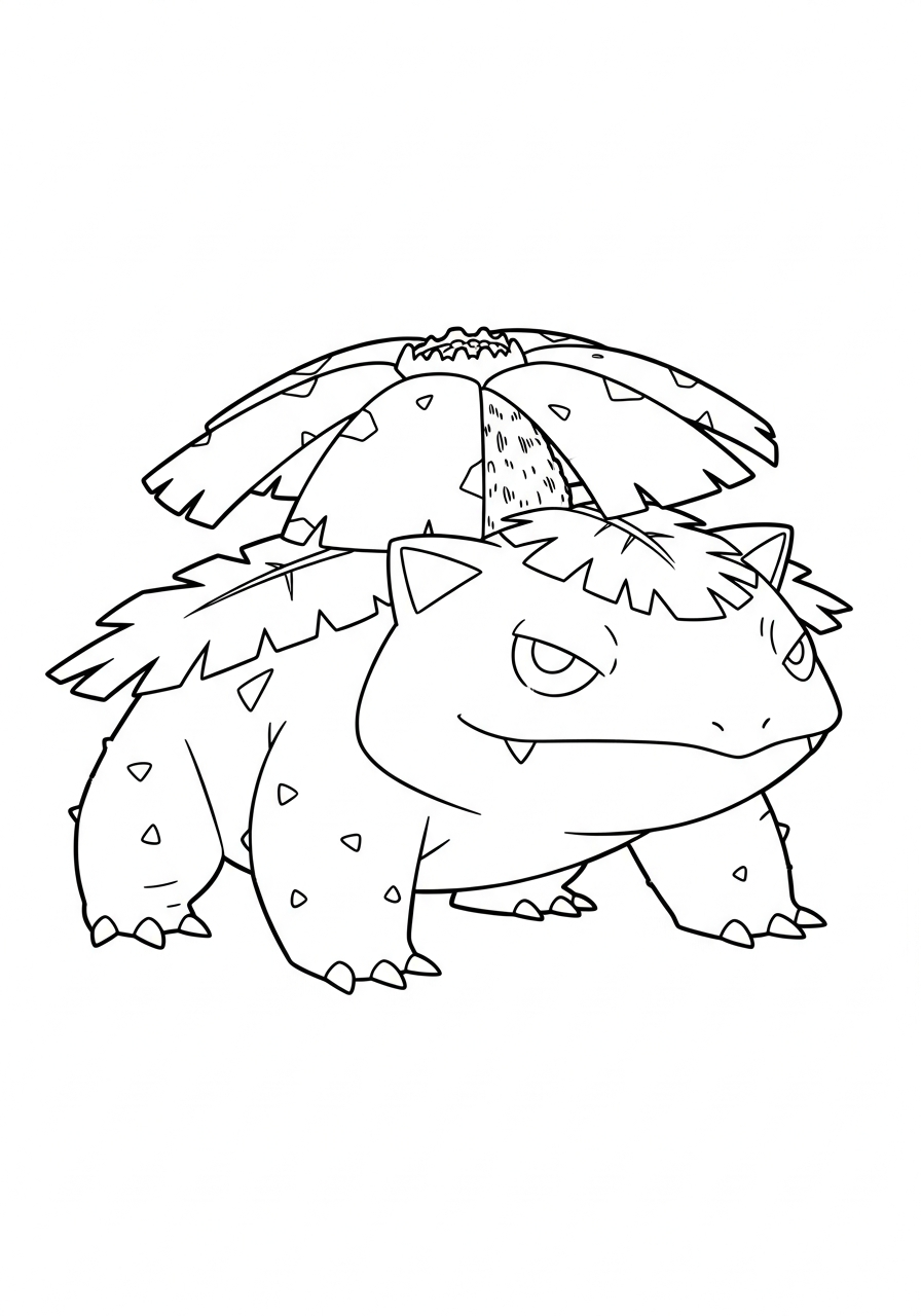 free Venusaur coloring pages pdf