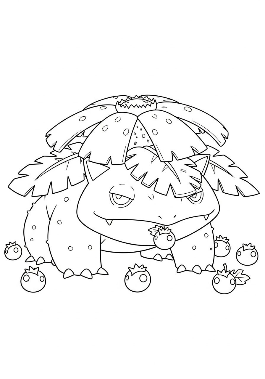 free Venusaur coloring pages for kids