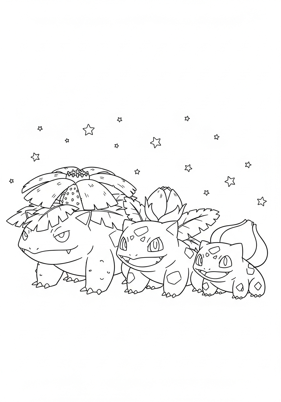 coloring pages printable Venusaur