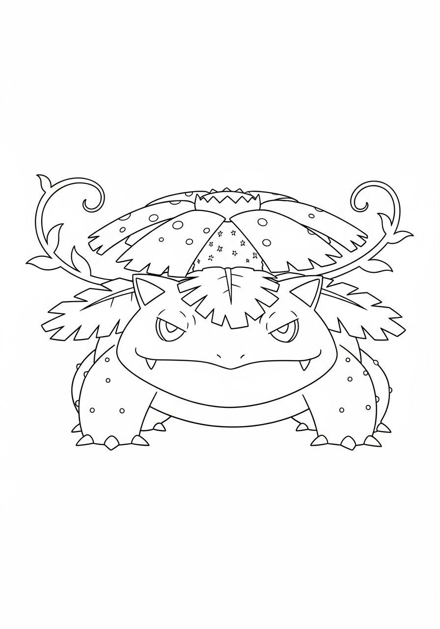 free printable Venusaur coloring pages