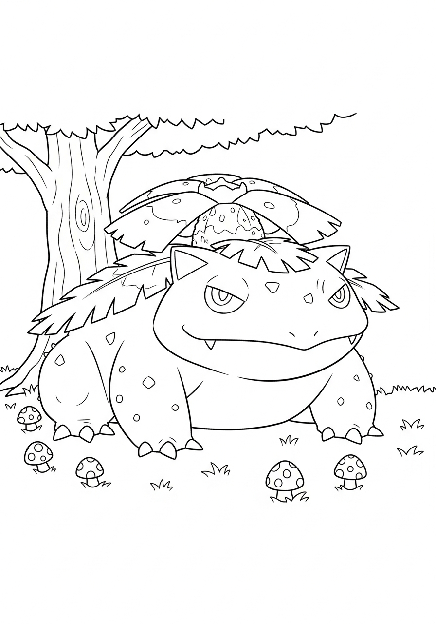 Venusaur coloring pages pdf