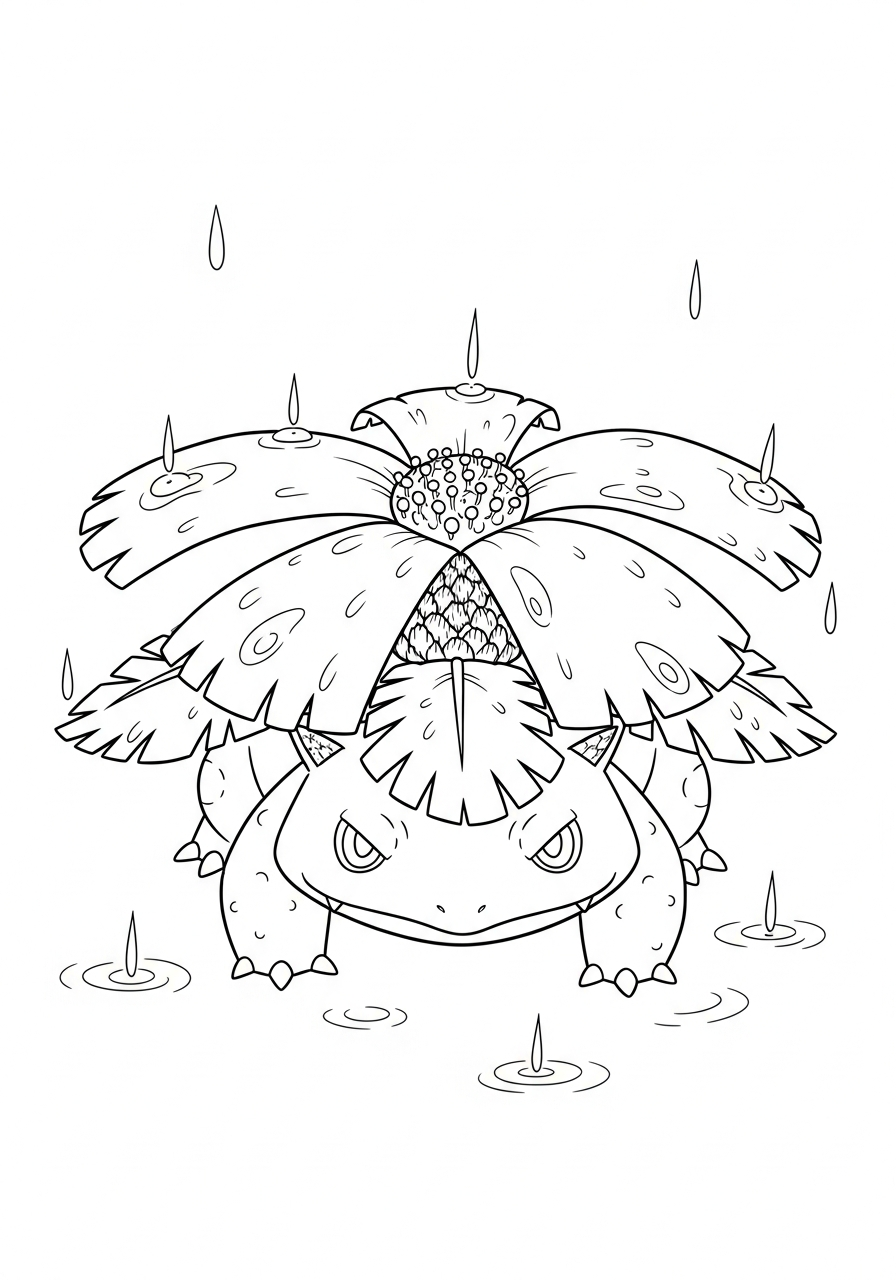 preschool Venusaur coloring pages