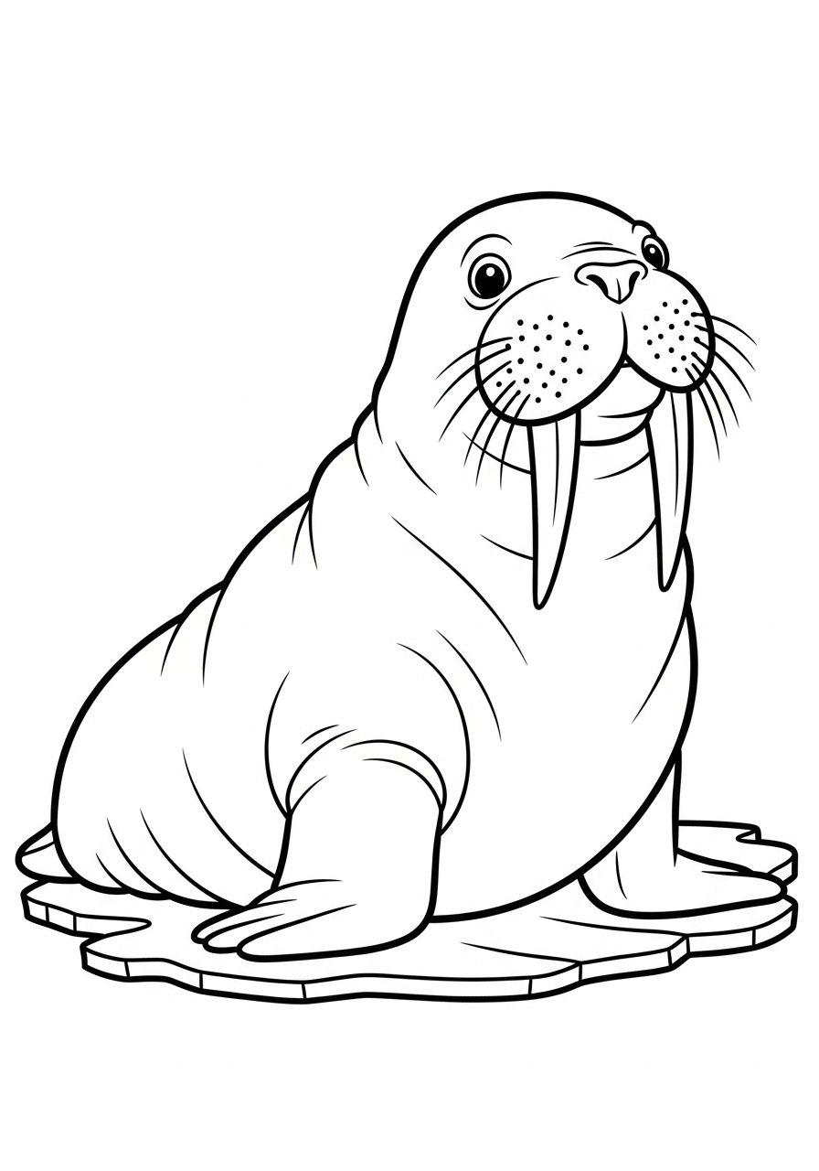 coloring pages for Walrus
