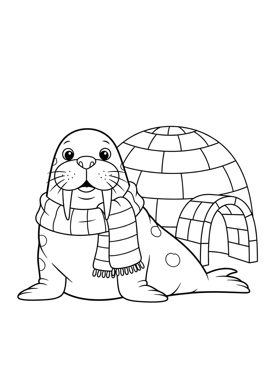 printable Walrus coloring pages