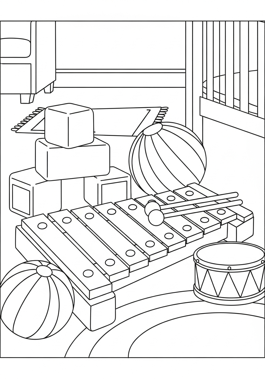 printable coloring pages Xylophone