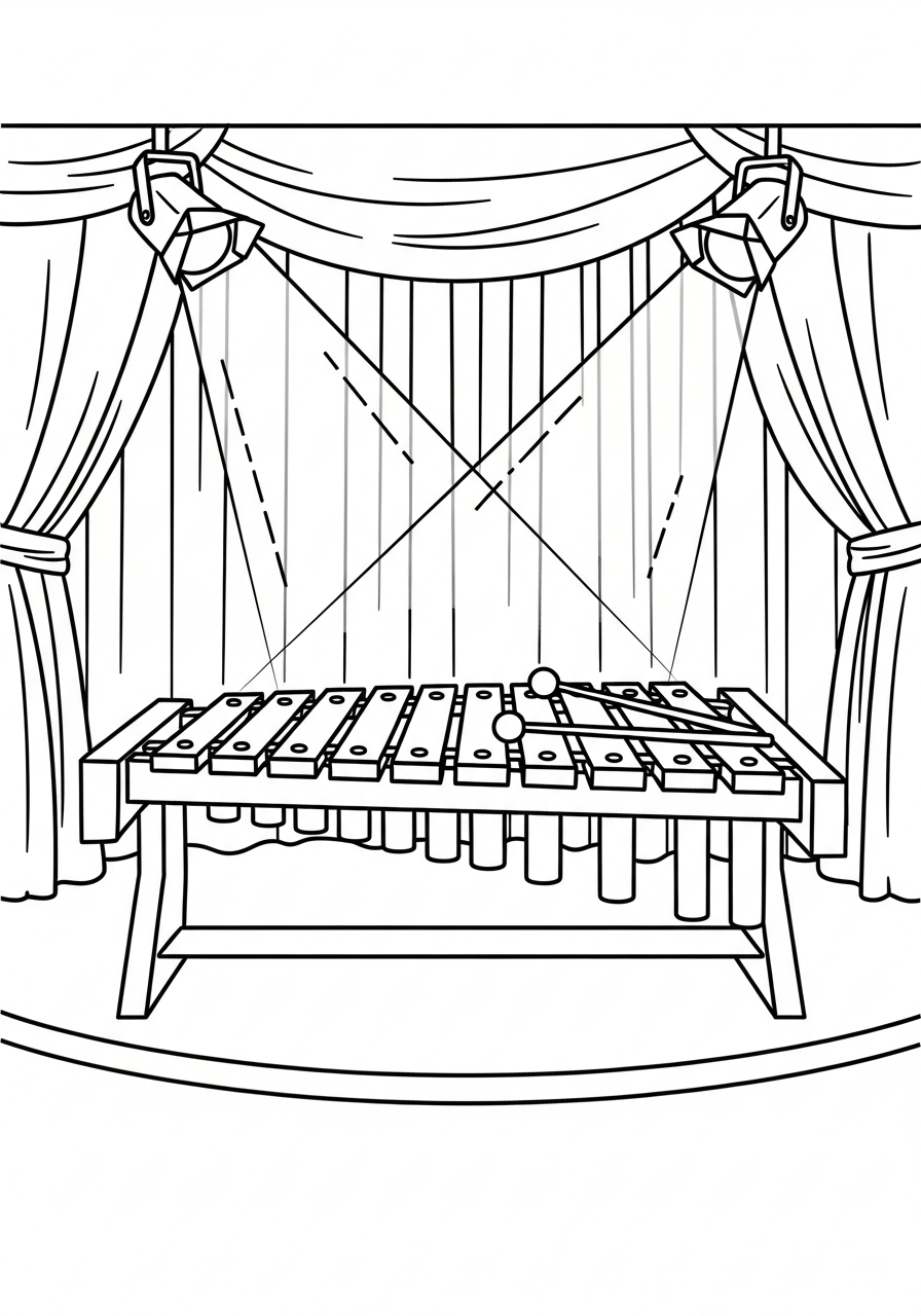 printable Xylophone coloring pages