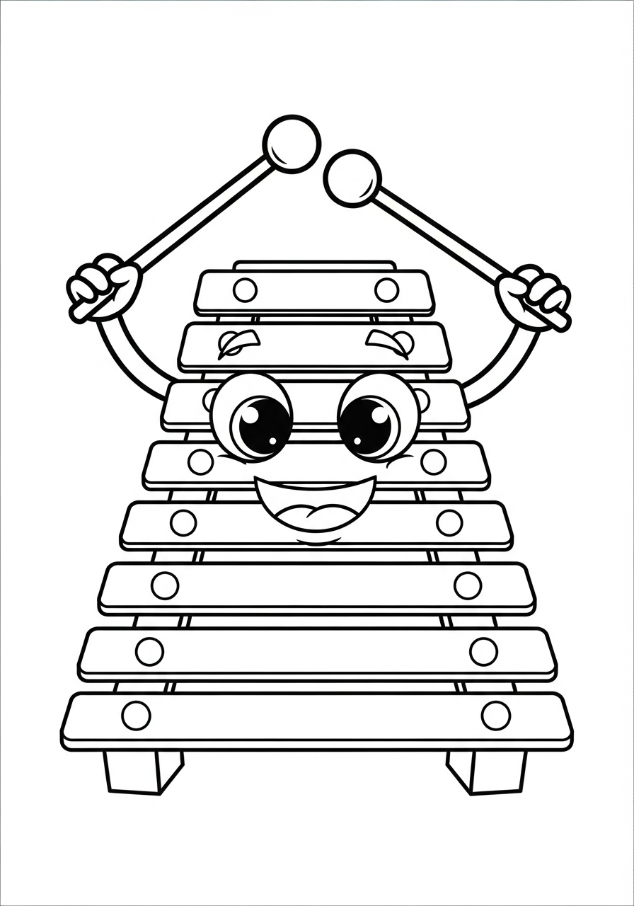 adult coloring pages Xylophone
