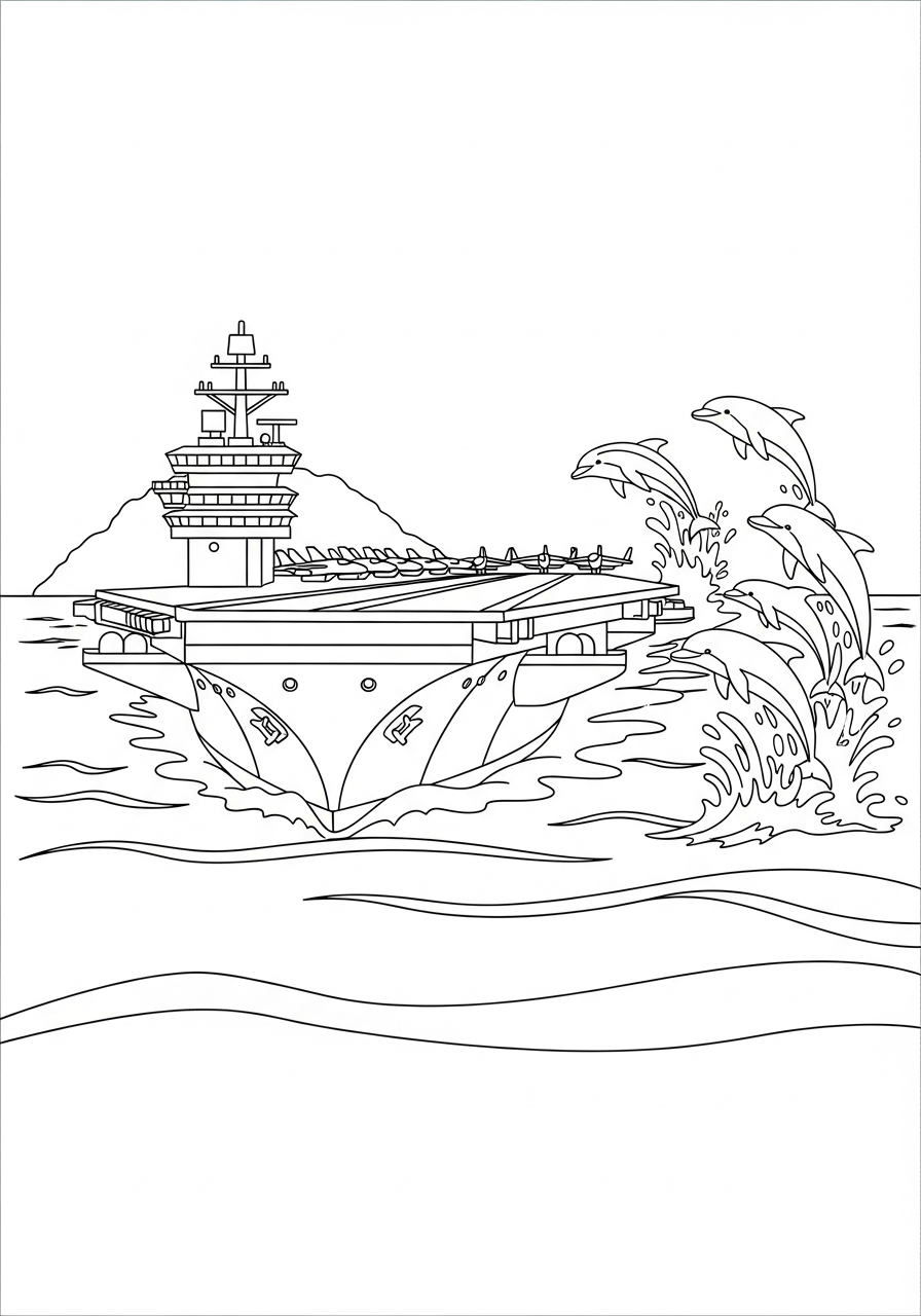 Aircraft Carrier coloring pages grinch 1