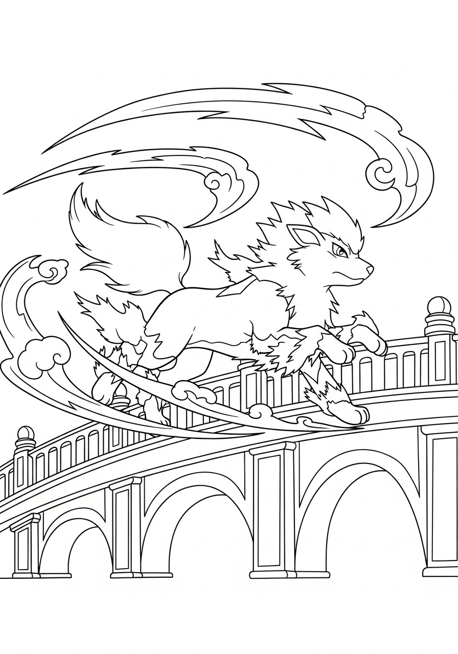 Arcanine ornaments coloring pages