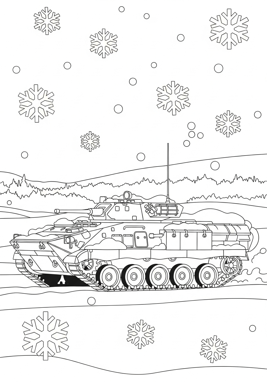 Armored Personnel Carrier adult coloring pages 1