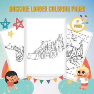 Backhoe Loader Coloring Pages thumbnail