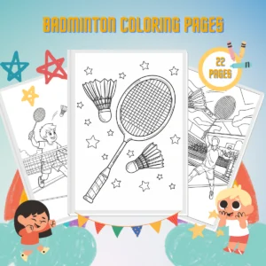 Badminton Coloring Pages thumbnail