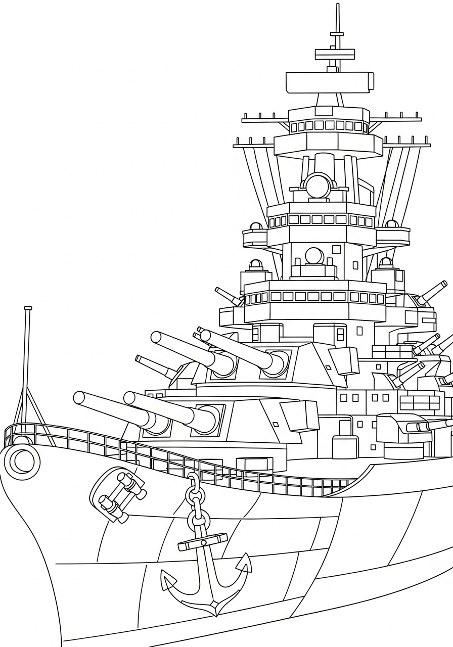 Battleship free coloring pages 2