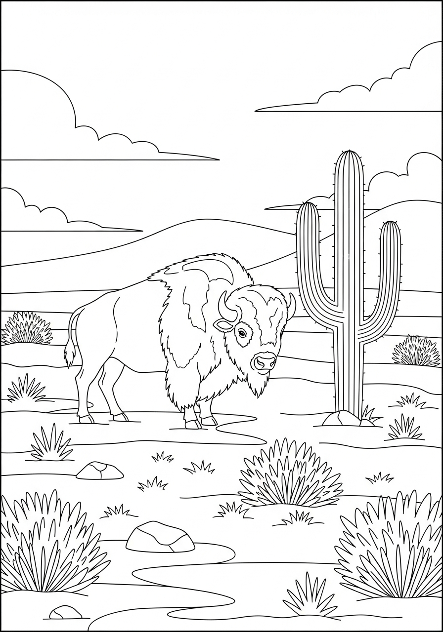Bison Coloring Pages 12 free coloring pages Bison