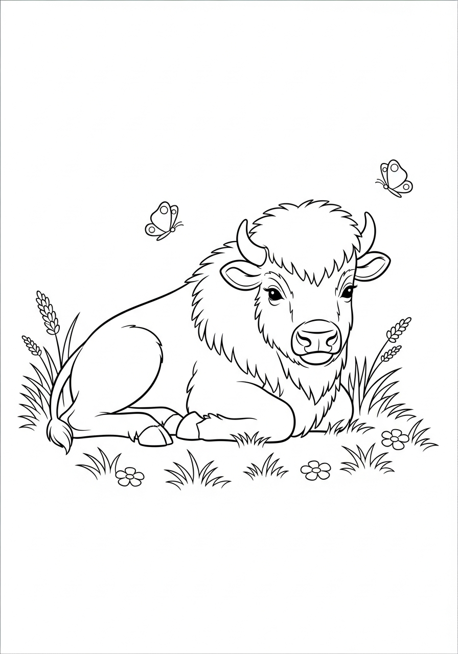 Bison Coloring Pages 14 free printable Bison coloring pages
