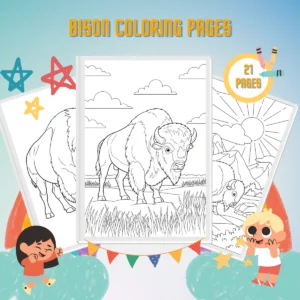 Bison Coloring Pages thumbnail