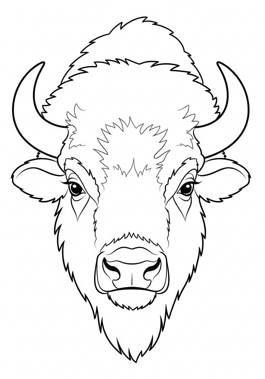 Bison Coloring Pages 4 Bison themed coloring pages