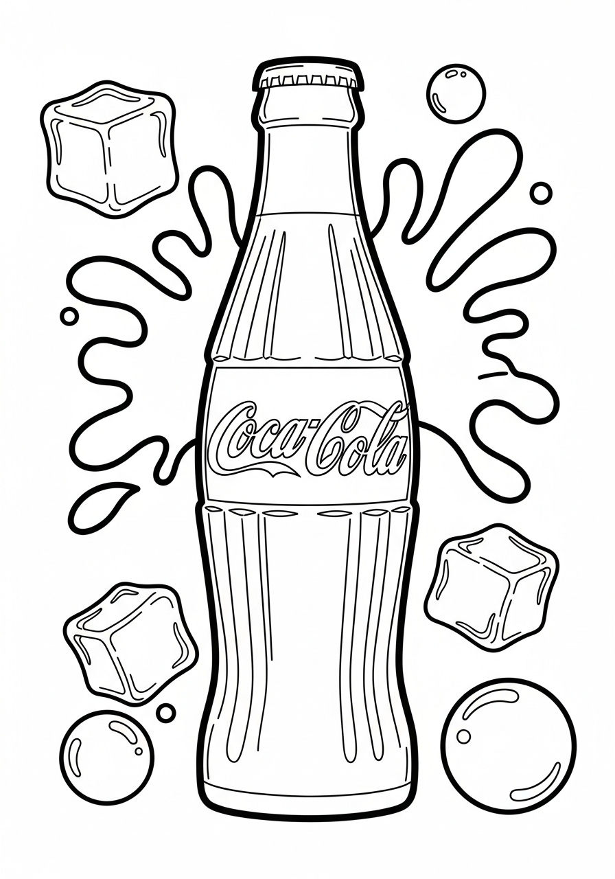 printable coloring pages Coca Cola