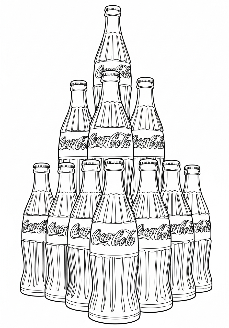 adult Coca Cola coloring pages