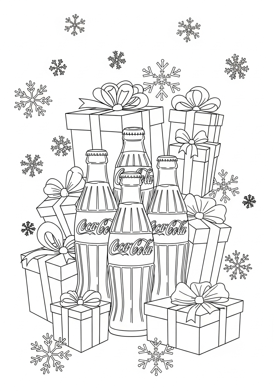 free full size printable Coca Cola coloring pages for adults pdf 1