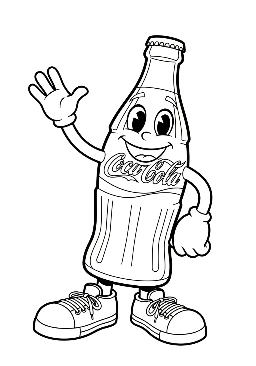 Coca Cola themed coloring pages 1