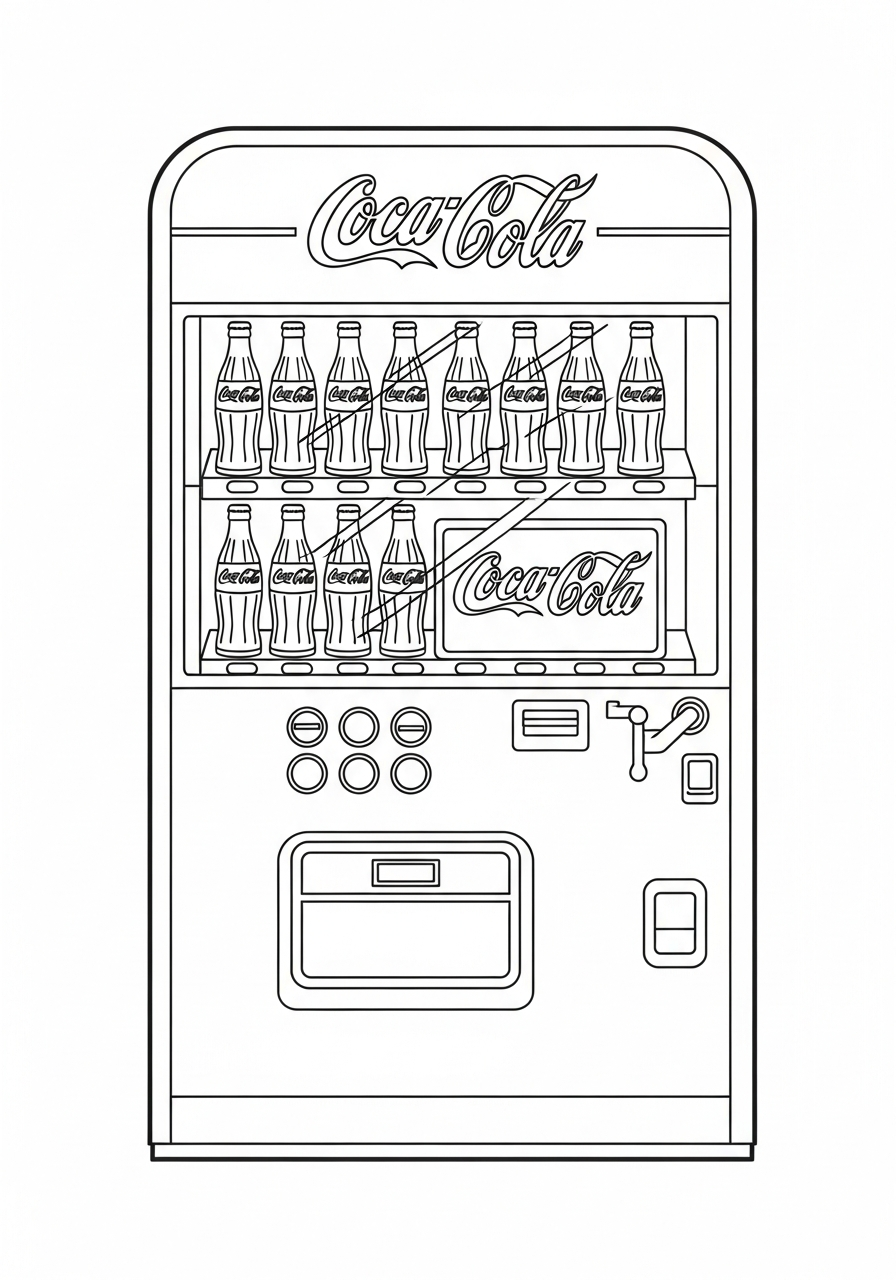 free Coca Cola coloring pages printable