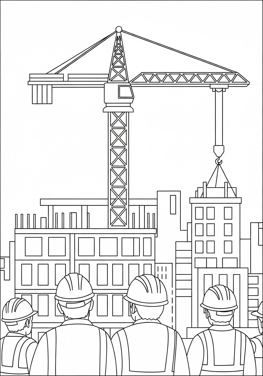 printable coloring pages Crane