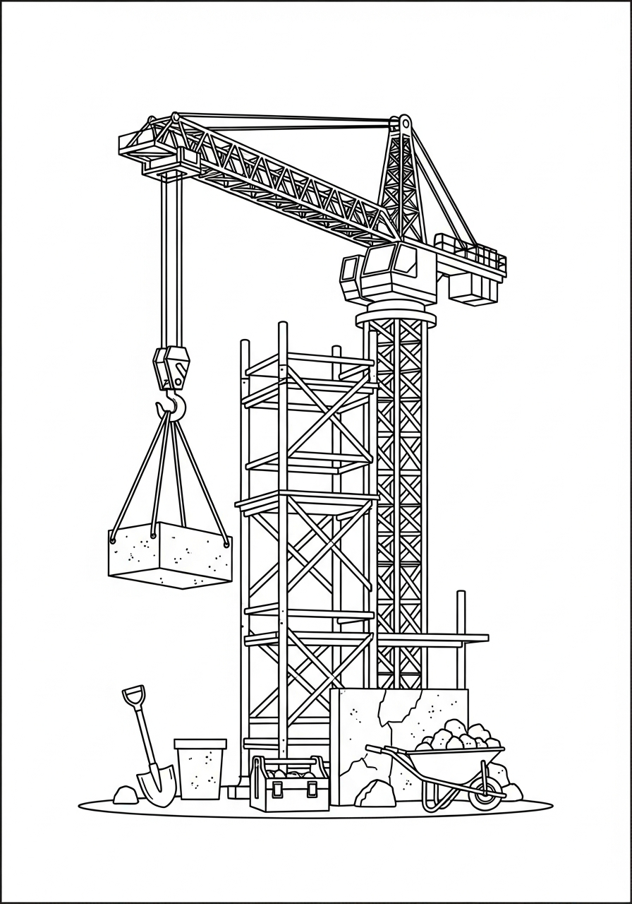 Crane coloring pages printable