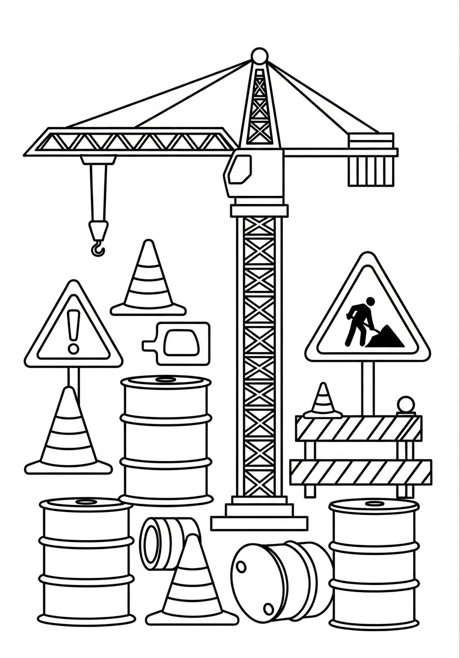 Crane coloring pages