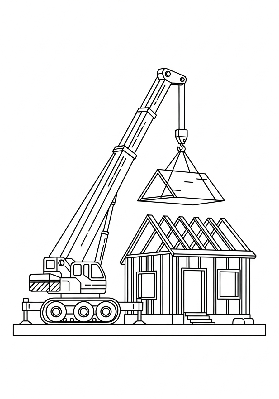 coloring pages printable Crane