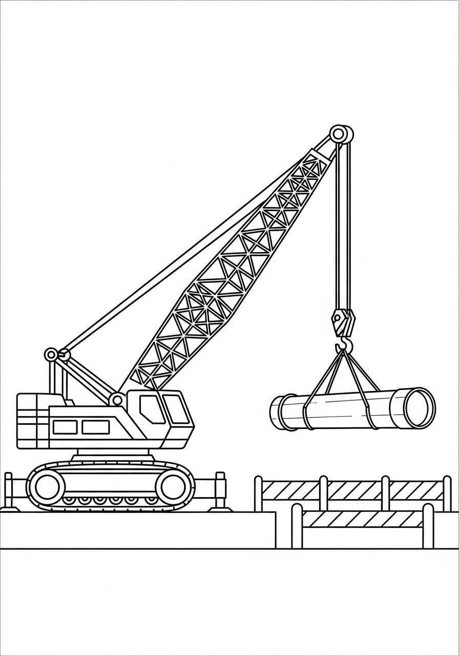 free printable Crane coloring pages