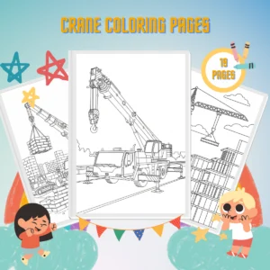 Crane Coloring Pages thumbnail