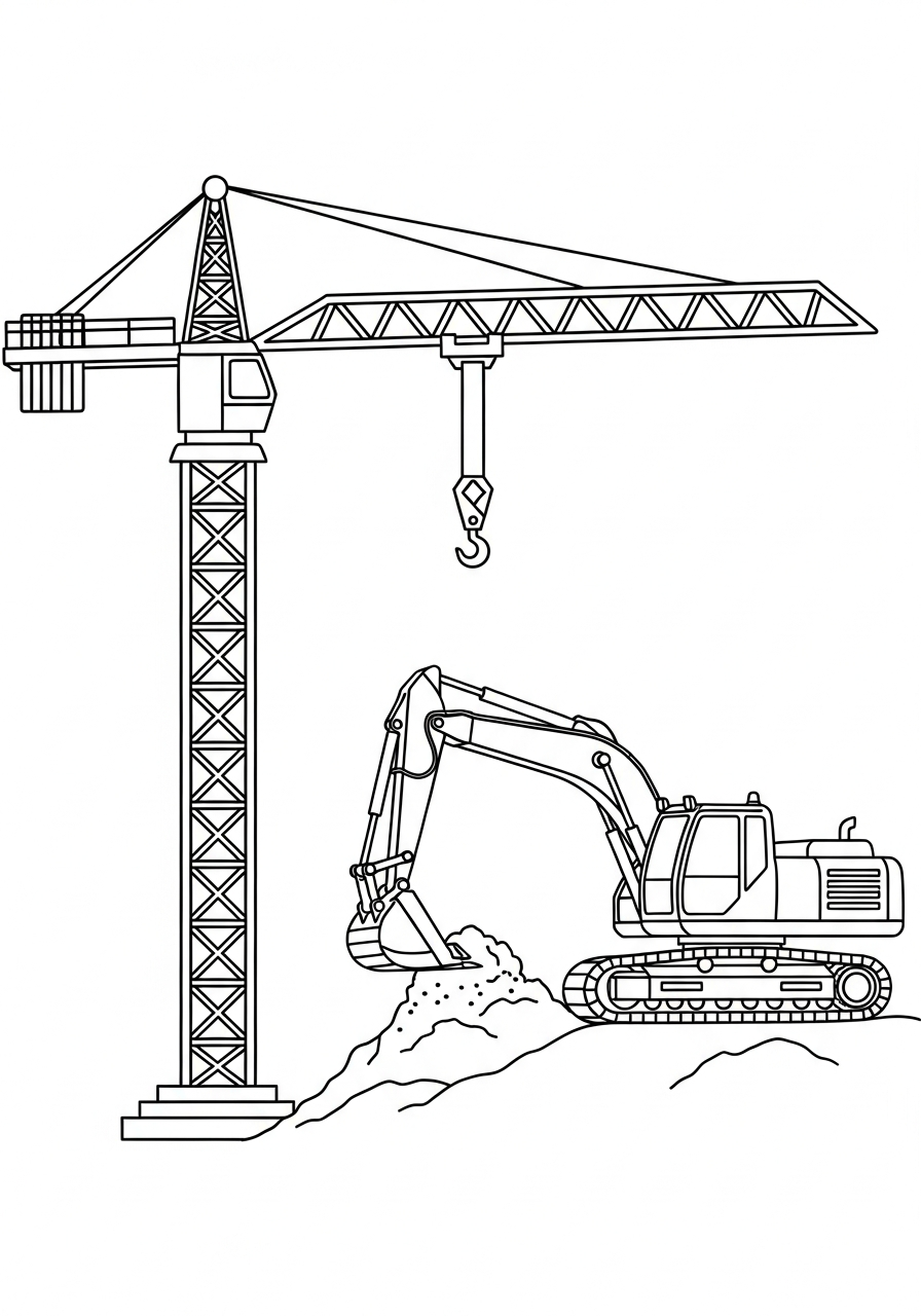 Crane coloring pages printable free