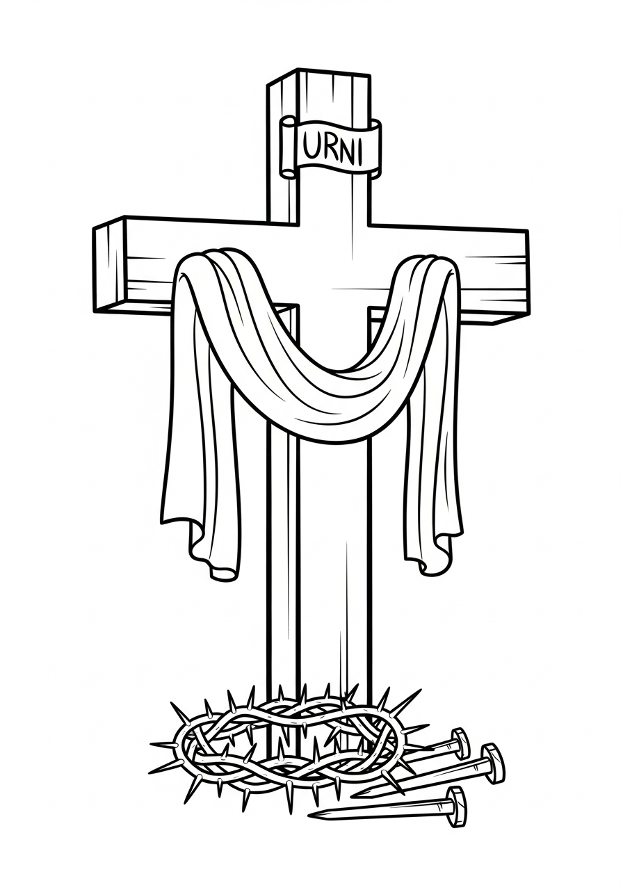 Crucifixion Coloring Pages 14 Crucifixion cards coloring pages 1