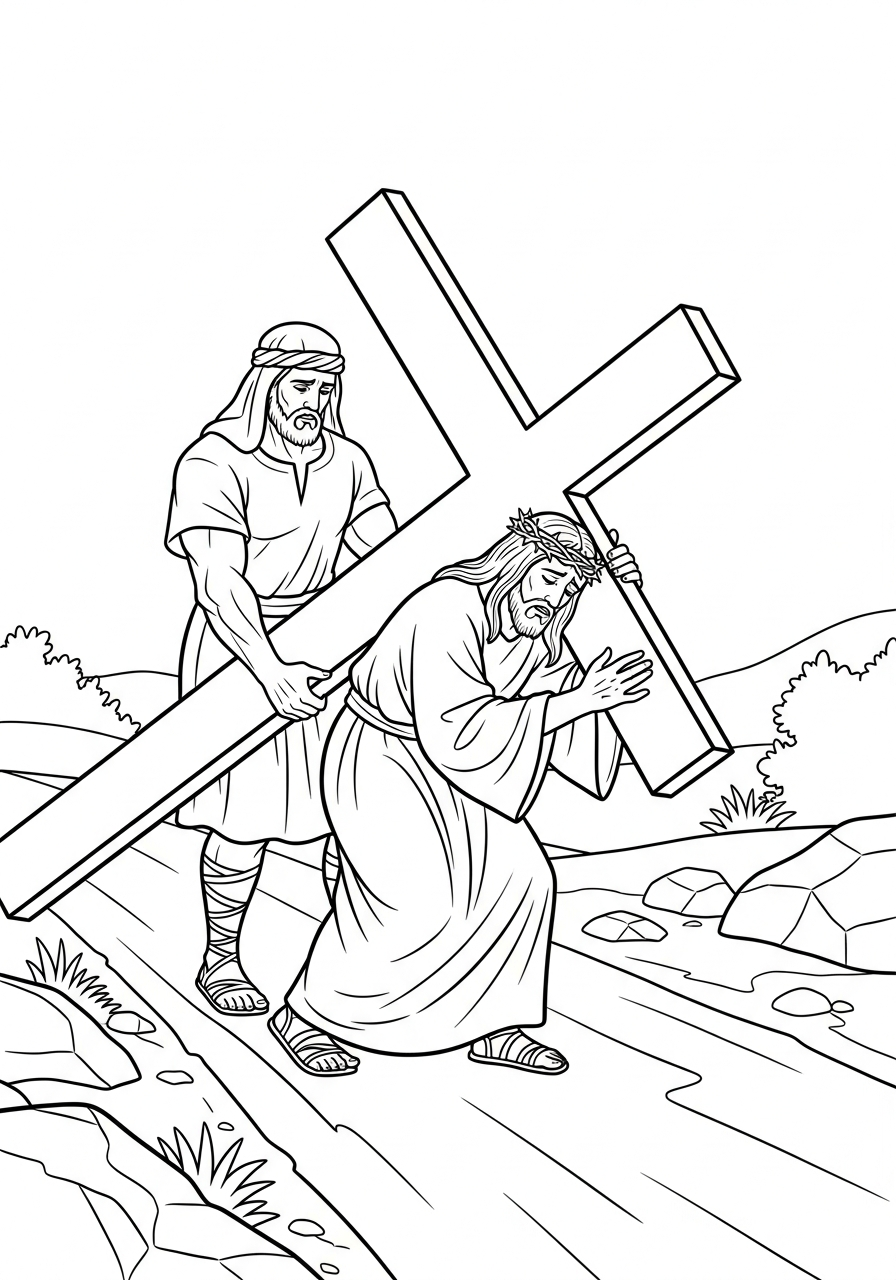 Crucifixion Coloring Pages 15 Crucifixion coloring pages for adults easy 1